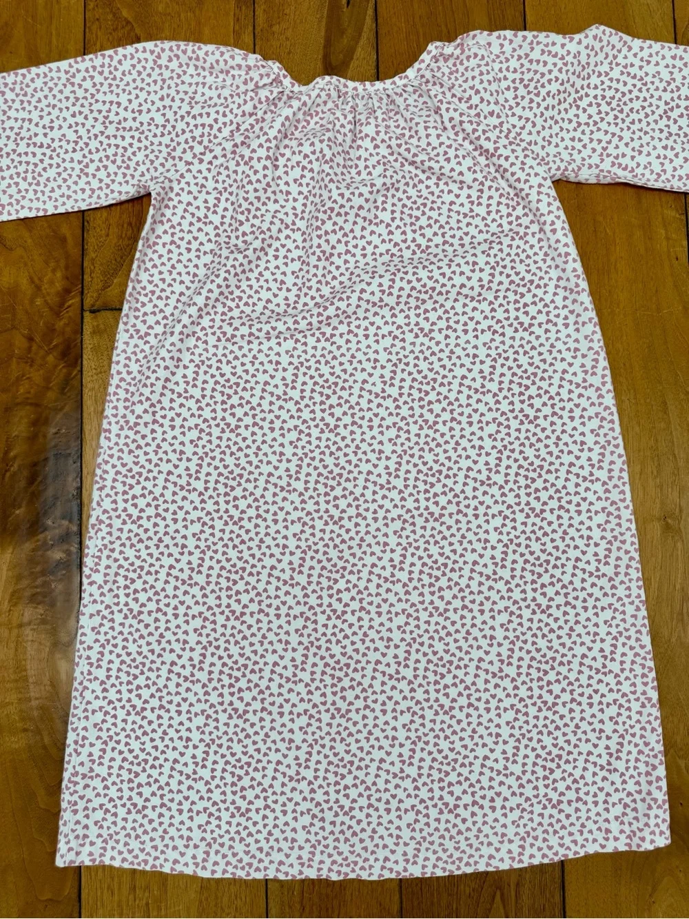 Petite Plume Pink Heart Print Nightgown Girls Size 10 EUC 100% Cotton